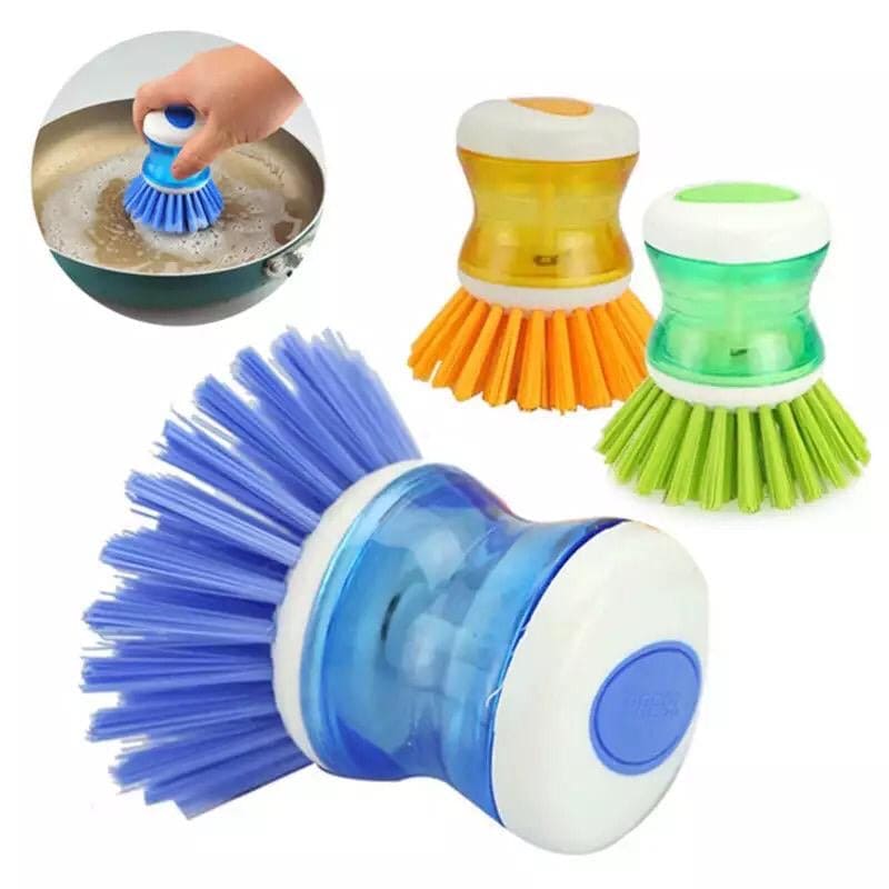 Soap Dispensing Palm Brush, Kitchen Cleaning Brush, Utensil Cleaner Soap Dispensing Palm Brush, Kitchen Cleaning Brush, Utensil Cleaner